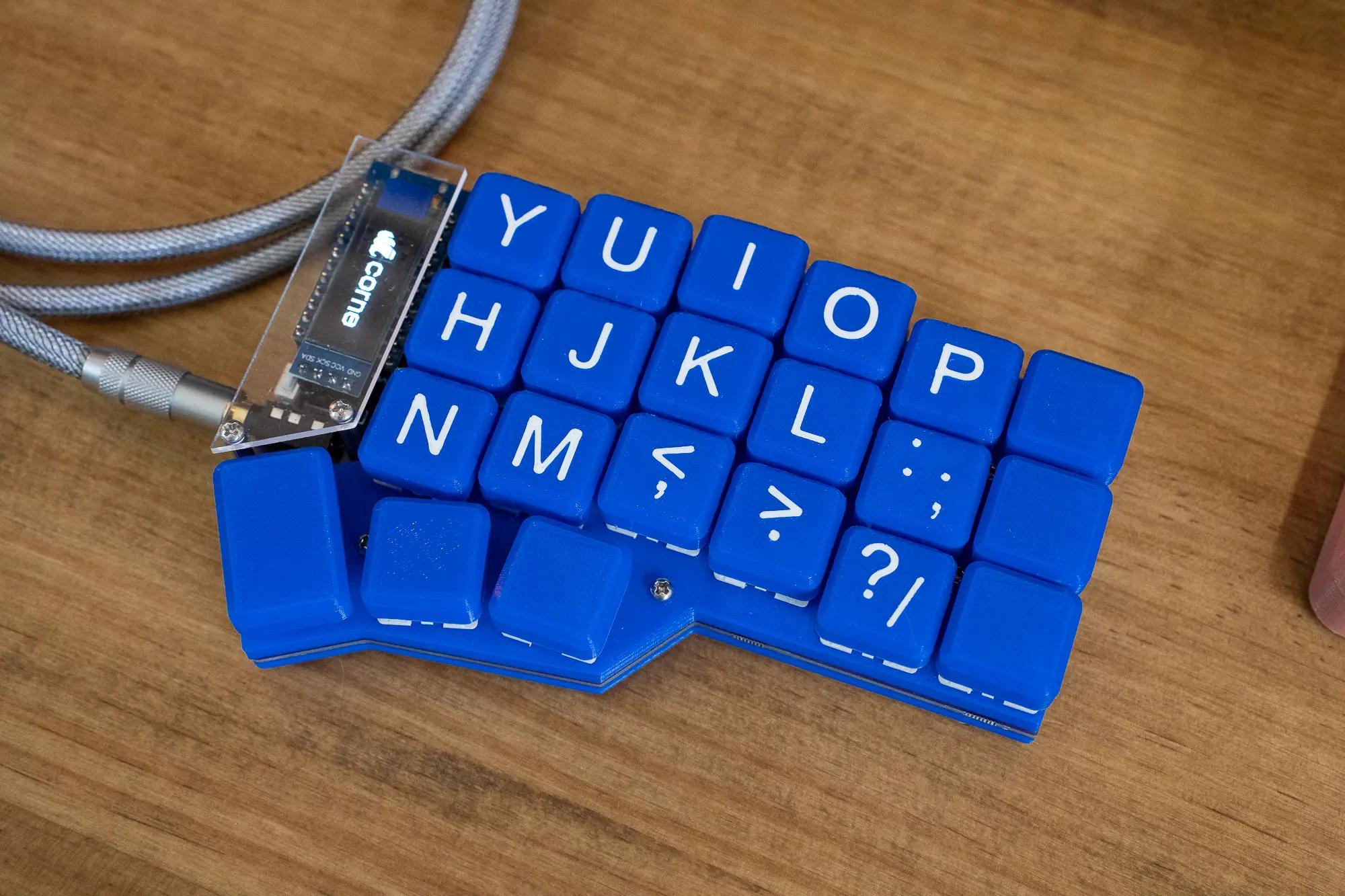 Denshi Electronic Corne Configured 2 Mechanical Keyboard - Main Image