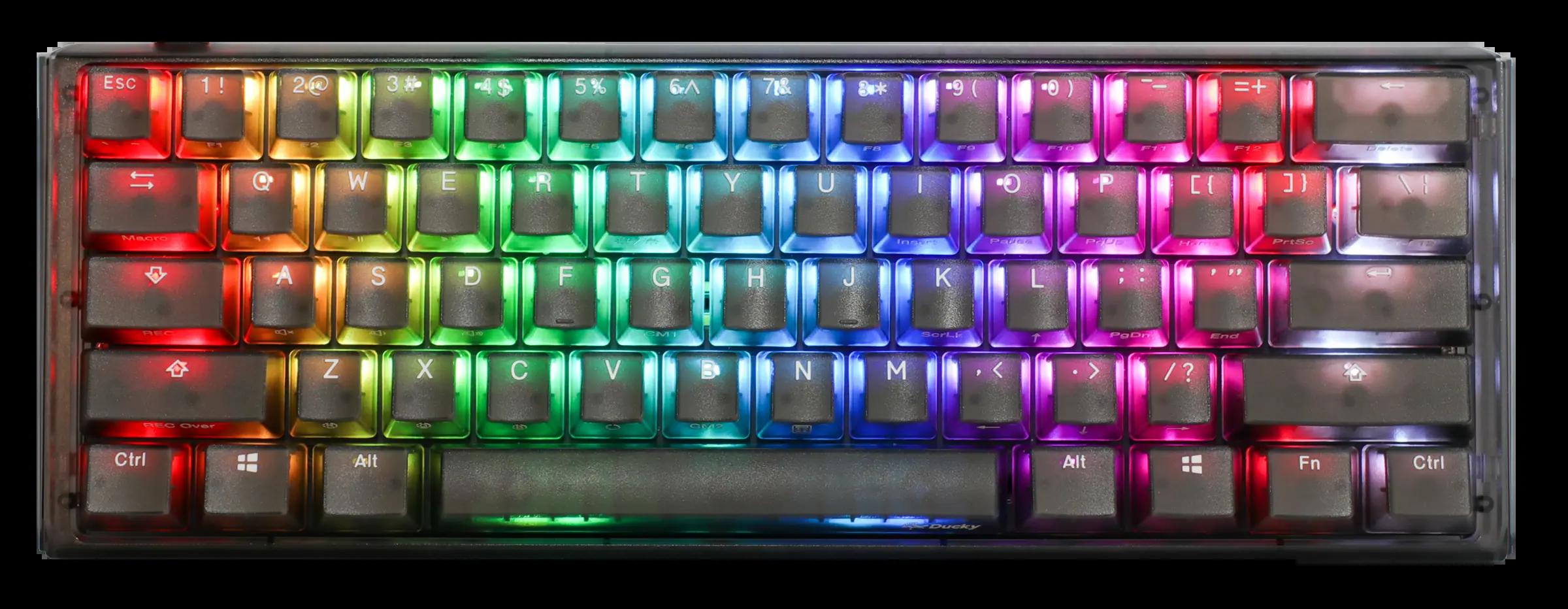 Ducky One 3 Mini Aura Clear Mechanical Keyboard - Main Image