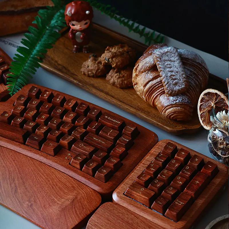 Feker Alice60 Rosewood Split Mechanical Keyboard - Main Image