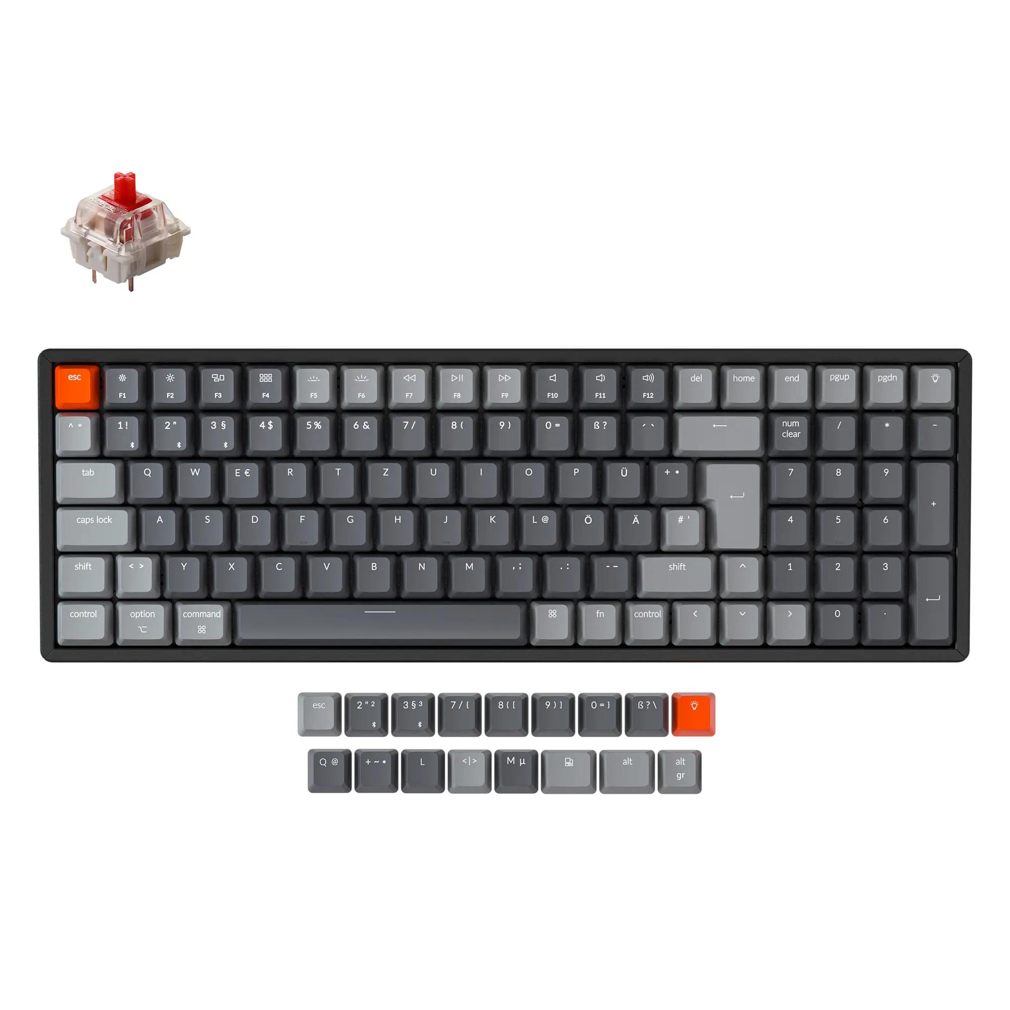 Keychron K4 German ISODE Version 2 Mechanical Keyboard - Main Image