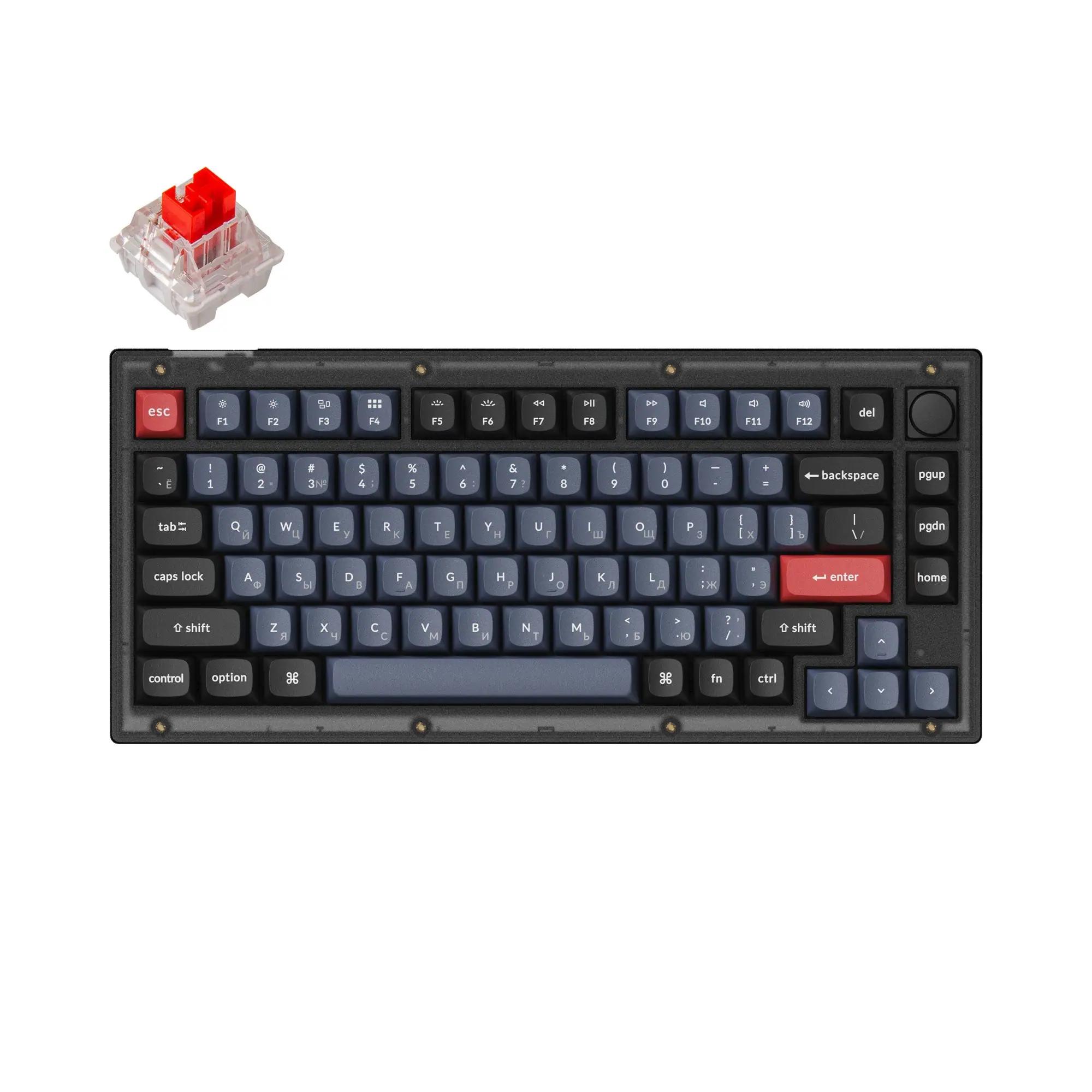 Keychron V1 Russian RU Mechanical Keyboard - Main Image