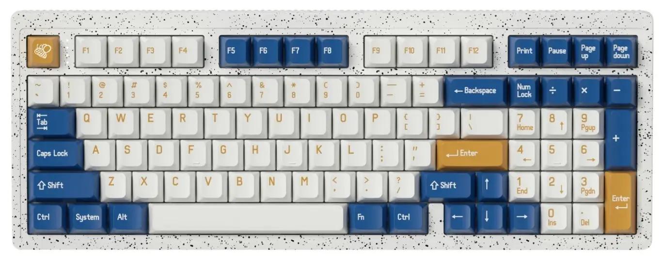 MelGeek Modern97 Ocean Mechanical Keyboard - Main Image
