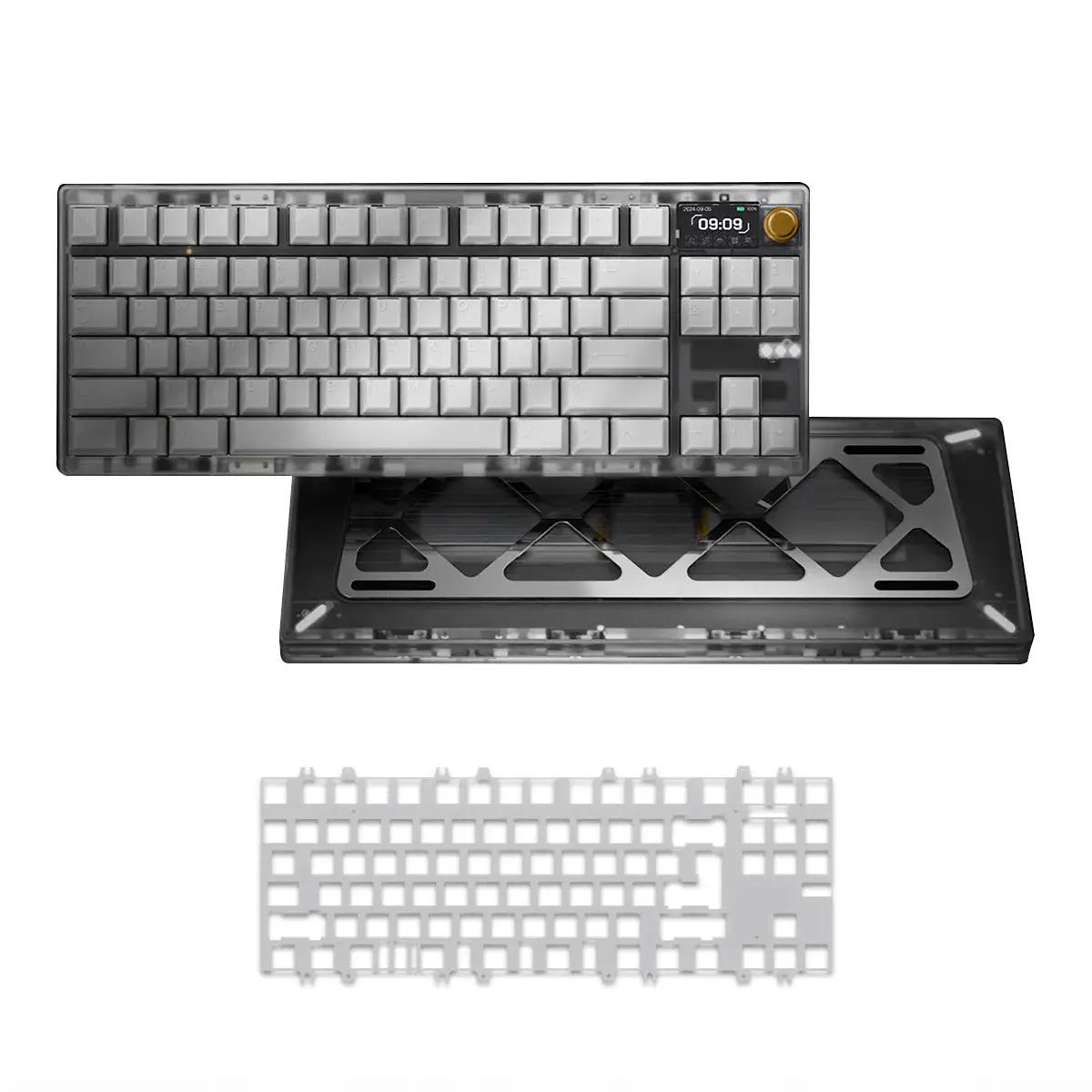 Meletrix ZOOM DYNA Frosted Clear Mechanical Keyboard - Main Image