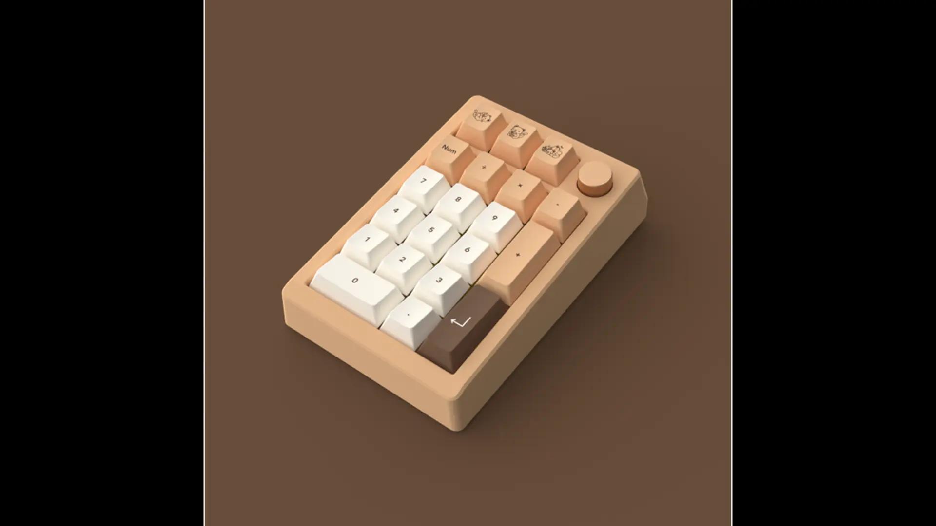Meletrix ZoomPad Teacaps Sugar Boba edition Mechanical Keyboard - Main Image