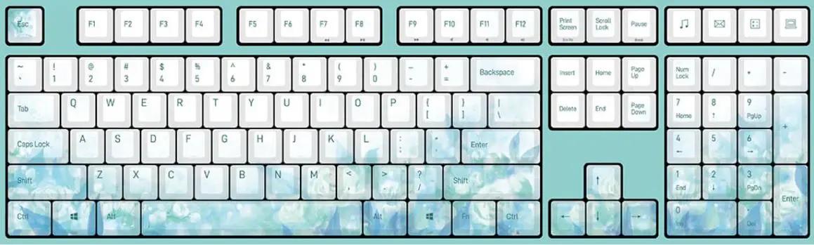 Varmilo VA108M Jasmine Mechanical Keyboard - Main Image