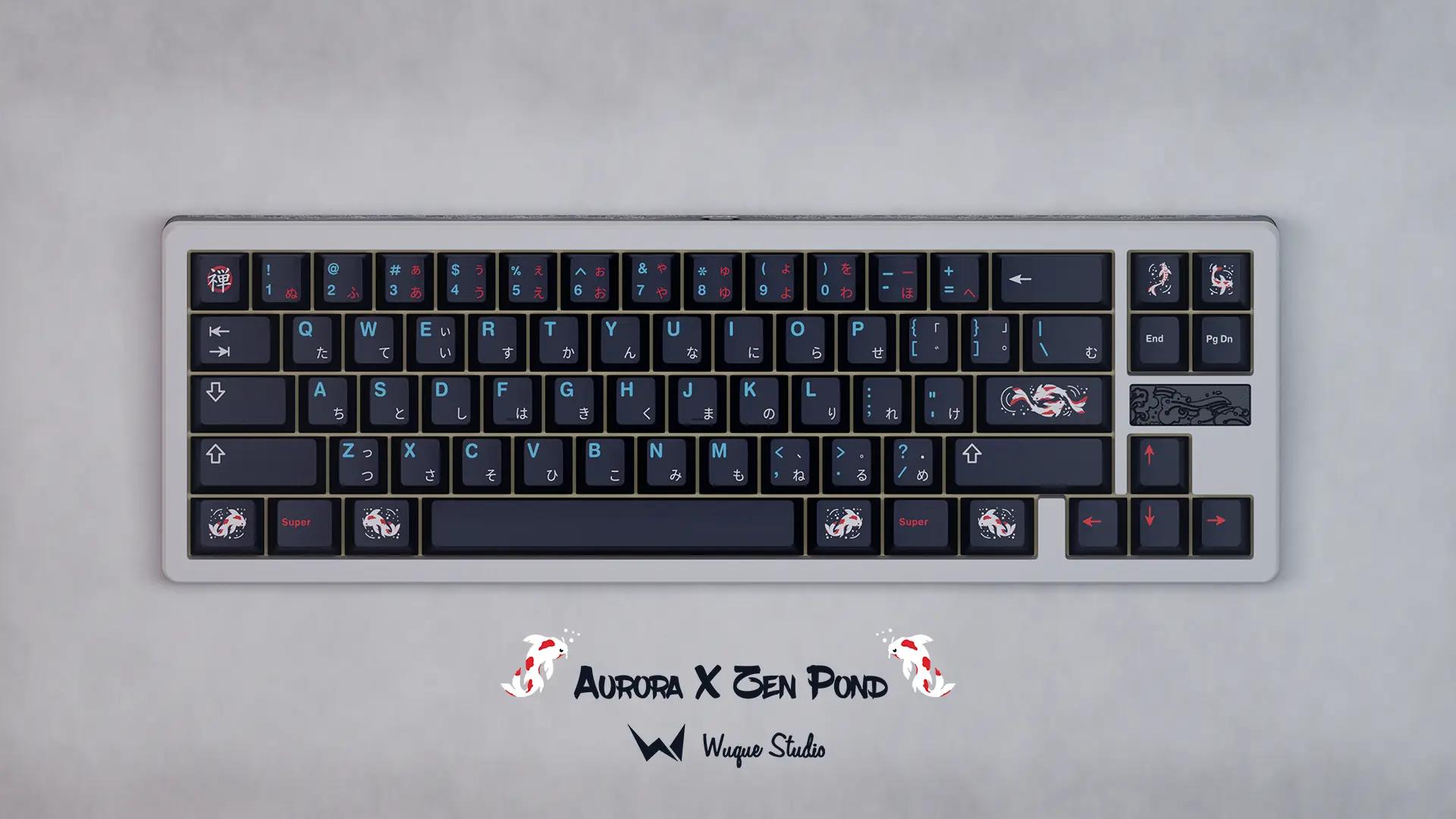 Wuque Studio Aurora Zen Pond Mechanical Keyboard - Main Image