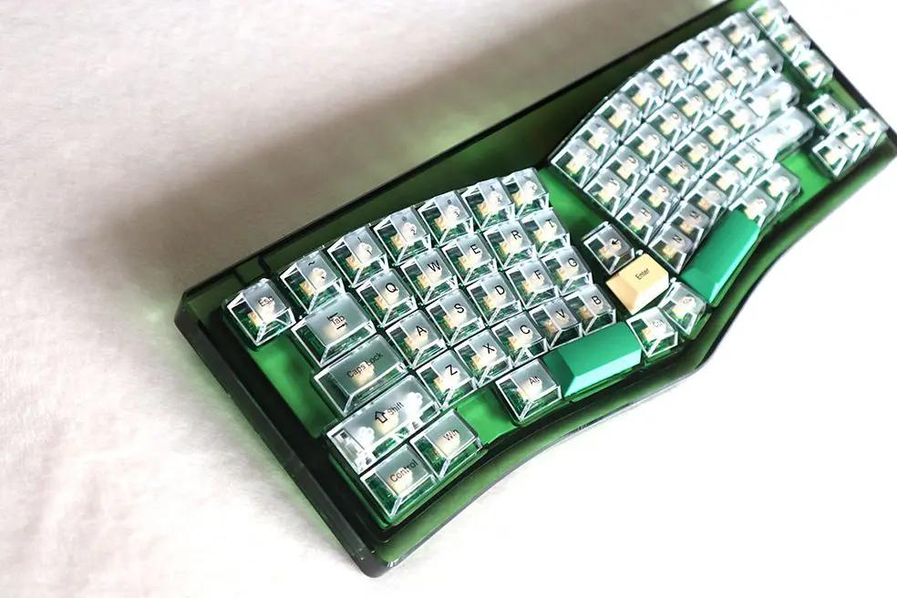 X-Bows Crystal Ergonomic Mechanical Keyboard - Main Image